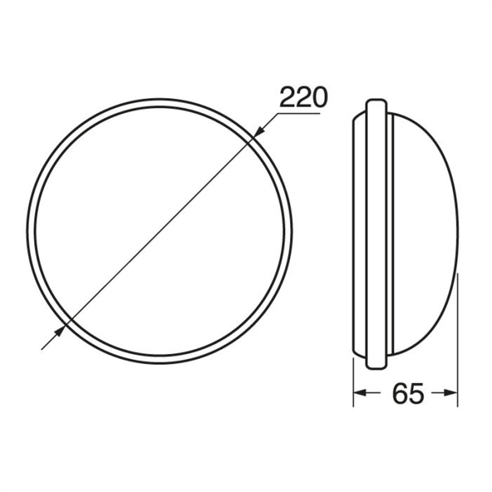 PLAFON.LED 3CCT 22W TONDA-N IP65