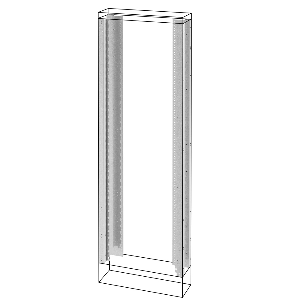 Quadro elettrico QDX 630H pavimento montanti 600/850x1800x400 IP55 protezione esterna