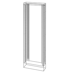 Quadro elettrico QDX 630H pavimento montanti 600/850x1800x400 IP55 protezione esterna