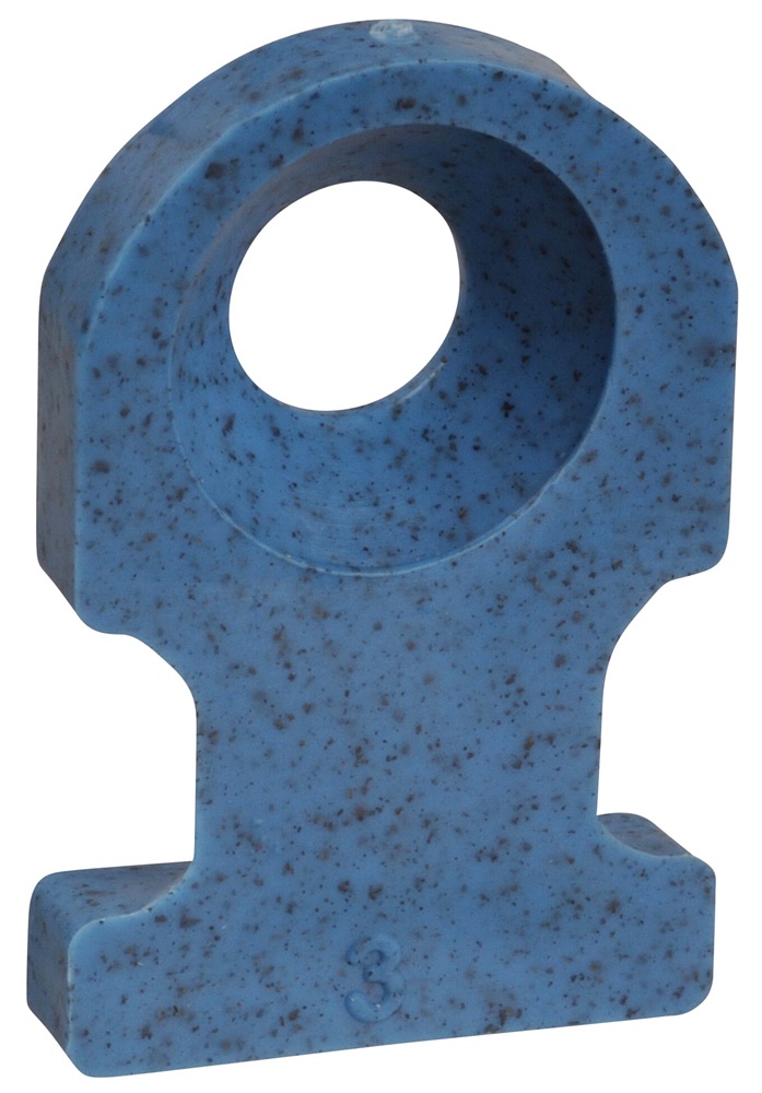 Base montaggio nylon 6.6 rilevabile blu 19.1x12.7mm vite #8 per applicazioni elettriche