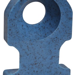 Base montaggio nylon 6.6 rilevabile blu 19.1x12.7mm vite #8 per applicazioni elettriche