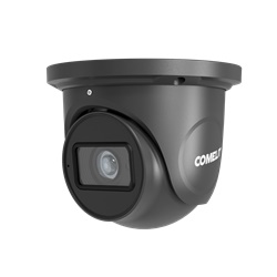 Serie Advance - Telecamera IP turret 4MP grigia, varifocale 2.8-12mm, LED IR 50m, microfono, slot SD, alluminio IP67, 12V e PoE, ONVIF