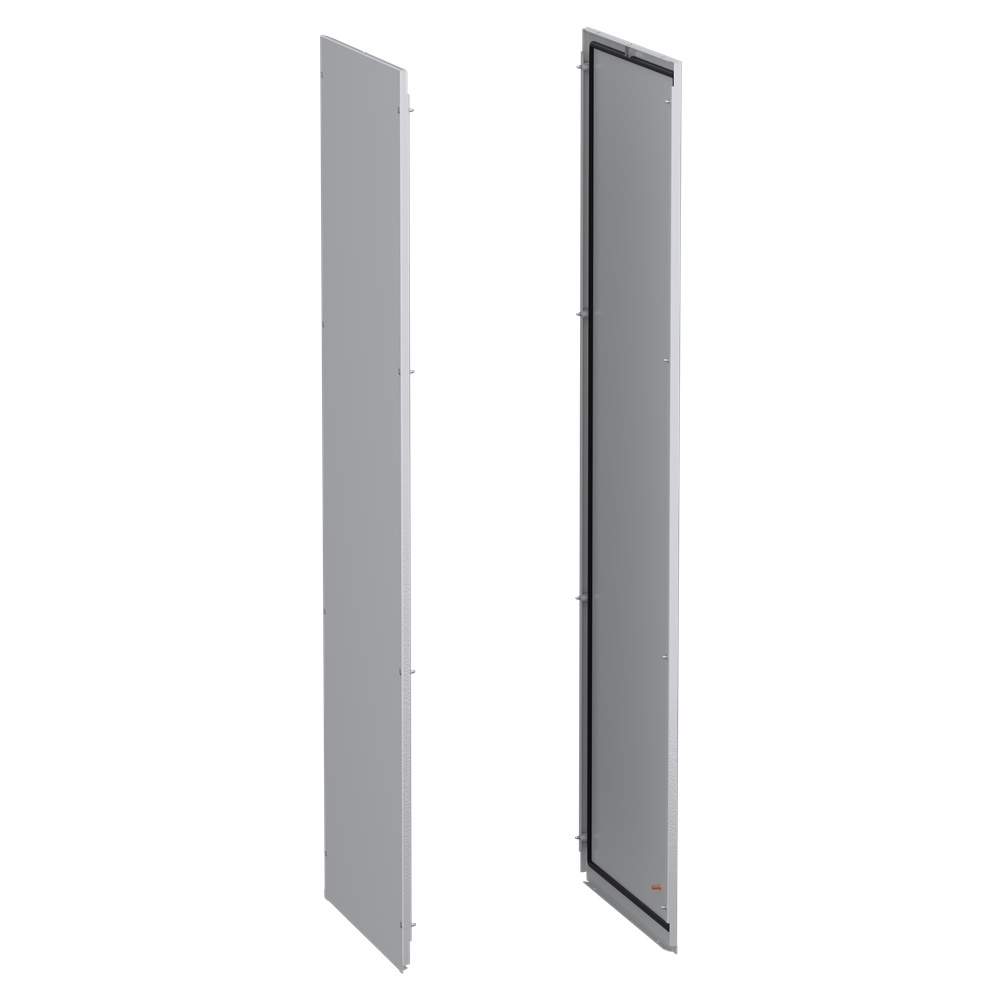 Pannelli laterali acciaio grigio RAL7035 per armadio elettrico modulare 1600x600 mm set 2