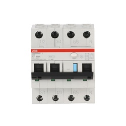 Interruttore differenziale magnetotermico 3P+N 6A tipo AC capacità 4,5kA per impianti residenziali e commerciali