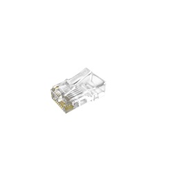 RJ45 PLUG FOR CAT.5E, GOLD PLATED,