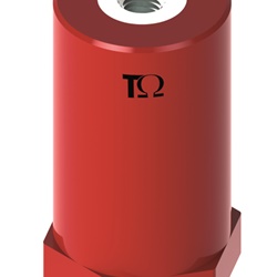 Isolatore colonnina poliestere H45 M8 D20 per impianti elettrici industriali e commerciali