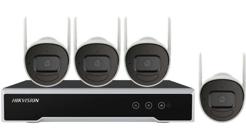 Kit Wi-Fi sorveglianza 2MP 4 telecamere bullet NVR 4 canali interno esterno