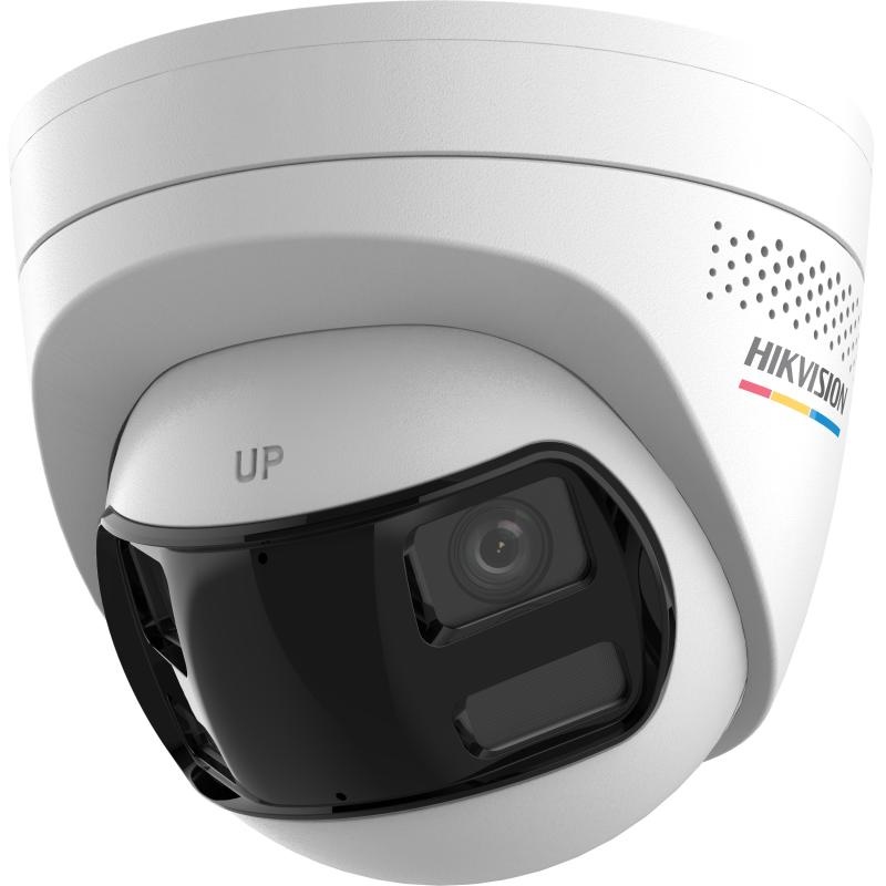 Telecamera Turret 6MP ColorVu dual lens IR 30m audio IP67 per sorveglianza esterna residenziale e commerciale