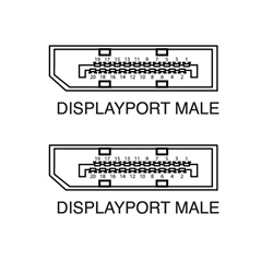 Cavo DisplayPort maschio-maschio 5 metri alta definizione 1080p per collegamenti video stabili