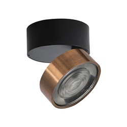 Applique plafoniera LED 13W 3000K CRI90 nero rame per interni retail residenziale musei