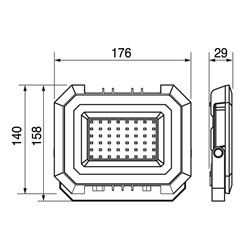 Proiettore LED 20W RGB+CCT smart Tuya Bluetooth IP65 per interni ed esterni