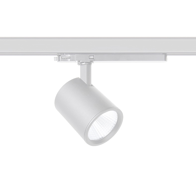 Proiettore binario trifase LED 42W 3000K CRI90 DALI per illuminazione retail e negozi
