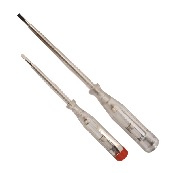 Kit 2 cercafase 3x140 mm e 3,5x190 mm con clip per verifica elettrica rapida e sicura