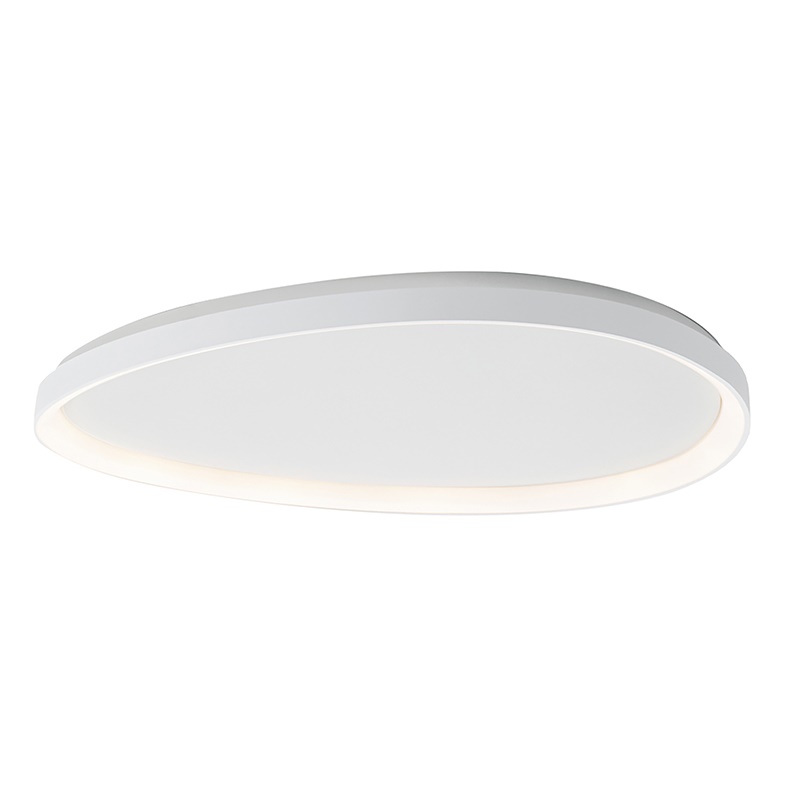 Plafoniera LED 60W 3000K IP20 bianca design moderno per interni residenziali e commerciali