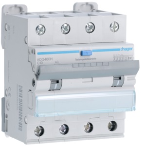 DIFF MAGN 4P 30MA AC 10A 10KA C 4M