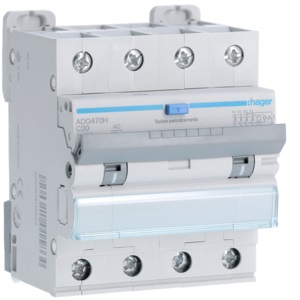 DIFF MAGN 4P 30MA AC 20A 10KA C 4M