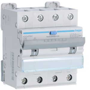 DIFF MAGN 4P 30MA AC 25A 10KA C 4M