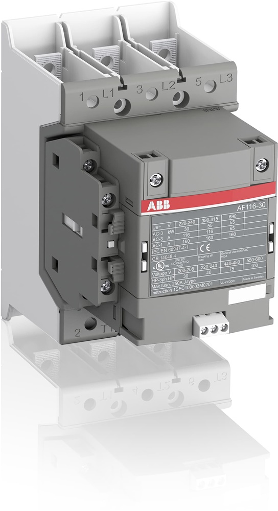 Contattore trifase AF116-30-11-33 3 poli 160A controllo motori fino 55 kW 100-250 V AC/DC industriale