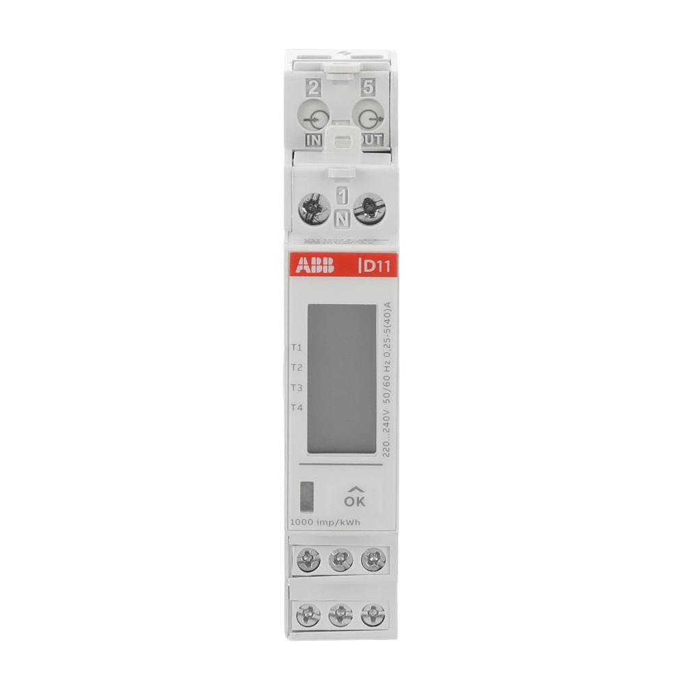 Energy meter monofase 40A Modbus RTU precisione MID classe B uso industriale