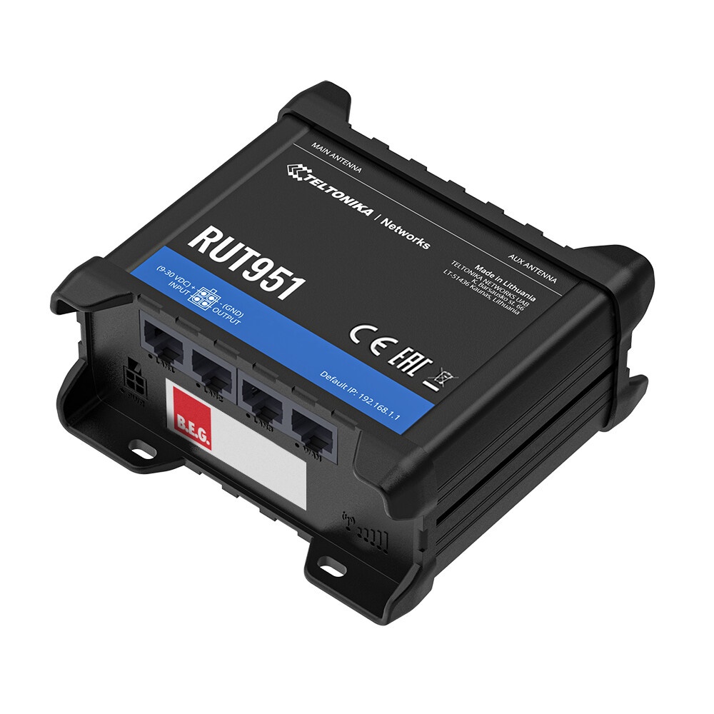B.E.G. VPN REMOTE HARDWARE RUT951 N