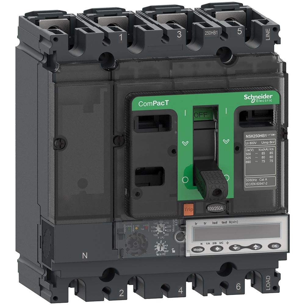 NSX250HB1 75KA MLOGIC-6.2E 250A 4P4