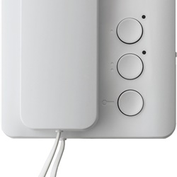 Citofono a cornetta AGT A200 K S200 3 tasti controllo automazione parete bianco