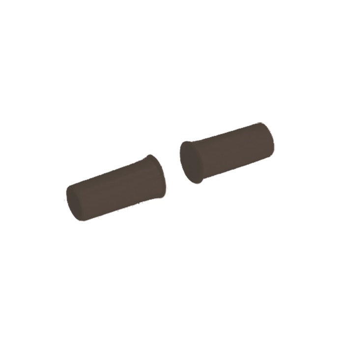 Contatto magnetico da incasso a sigaretta, plastica marrone, 21.5x10.5x9mm, non per infissi metallici