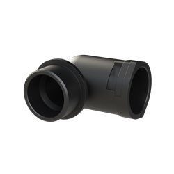 Raccordo angolare 90° PA6 M32x1.5 per tubi corrugati DN23 IP66 nero