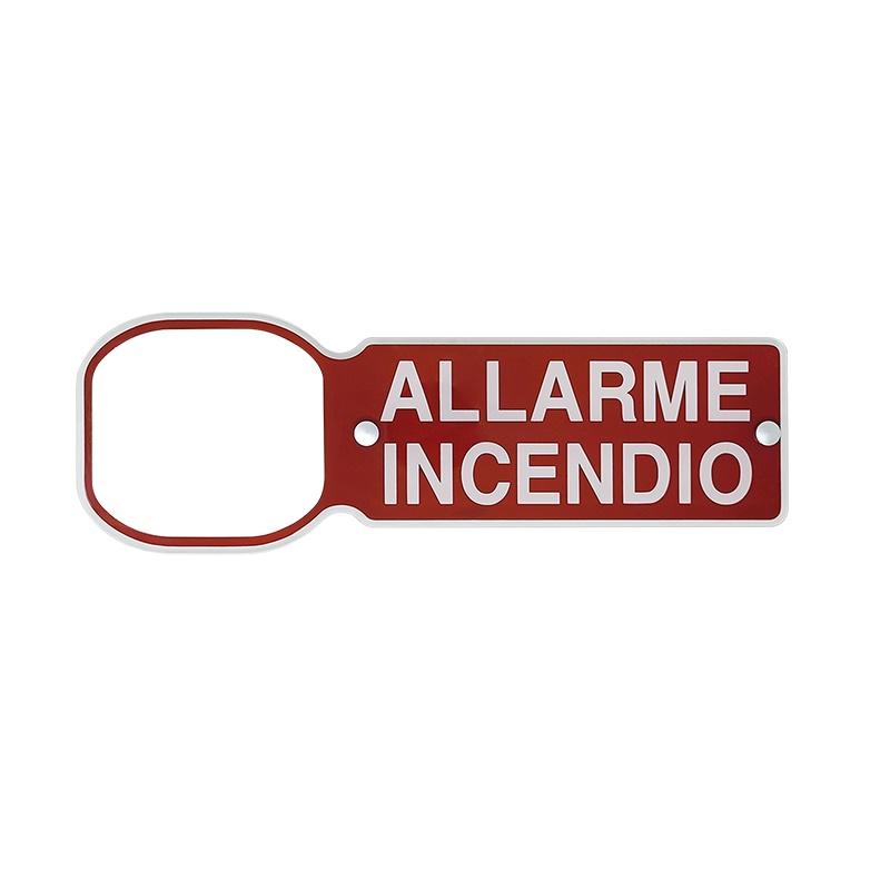 Pannello indicatore allarme incendio, segnalazione remota stato impianto, montaggio parete, LED rosso