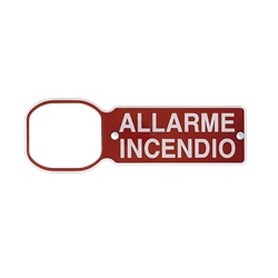 Pannello indicatore allarme incendio, segnalazione remota stato impianto, montaggio parete, LED rosso