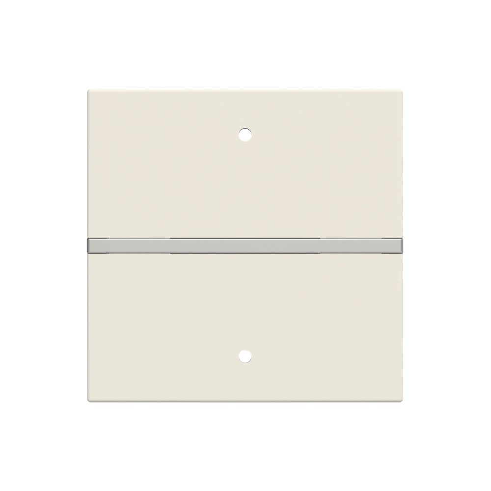 Cover elettrica bianca senza simbolo 2 moduli per interruttori e sensori KNX