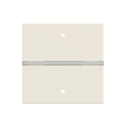 Cover elettrica bianca senza simbolo 2 moduli per interruttori e sensori KNX