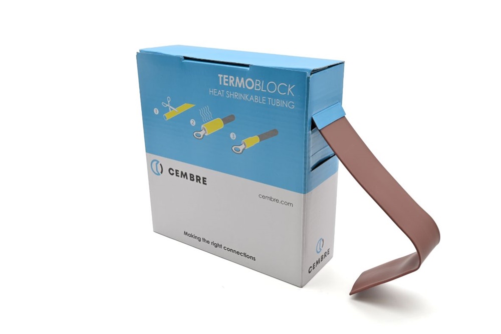 Guaina termorestringente TBS 5m Ø25,4mm Marrone Automazione industriale