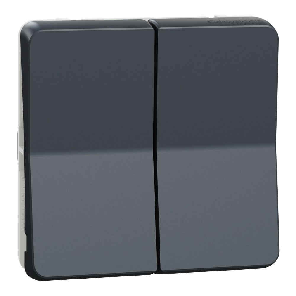 Pulsante doppio Mureva Styl 10A IP55 incasso e superficie uso interno esterno