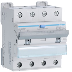 DIFF MAGN 4P 30MA AC 16A 10KA C 4M