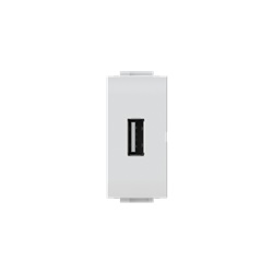 Presa USB 2.1 Bticino Livinglight Bianca 5V 2100mA per uso domestico e ufficio