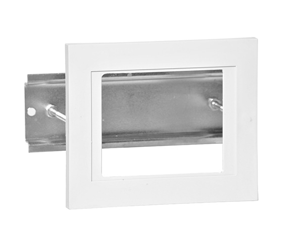 Flangia montaggio retro quadro 3 moduli per installazioni elettriche