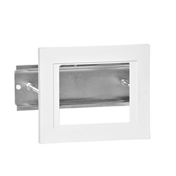Flangia montaggio retro quadro 3 moduli per installazioni elettriche