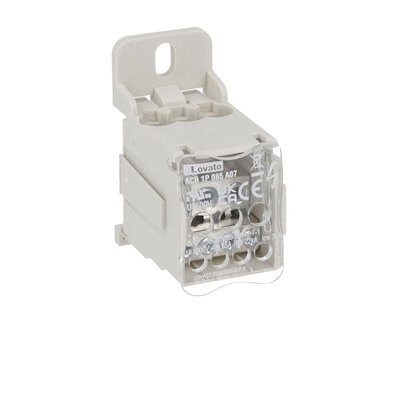 Ripartitore potenza monofase 85A 7 connessioni per impianti elettrici industriali e civili