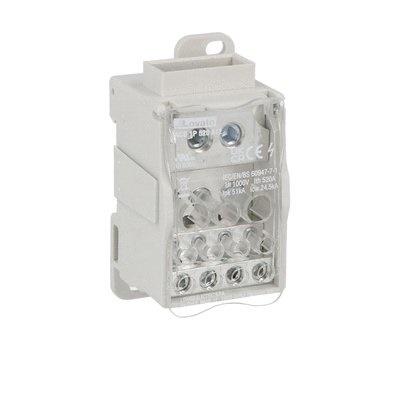 Ripartitore potenza monofase 1P 520A 12 contatti per impianti elettrici industriali e civili