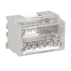 Ripartitore potenza 2 poli 100A 7 contatti distribuzione elettrica professionale