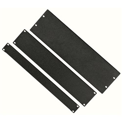 Pannello nero 1U RAL 9005 robusto e compatto per installazioni elettriche professionali