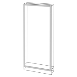 2 PROFILI ORIZZONTALI - IP30 - L600 - QDX630H/1600H