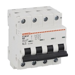 Interruttore magnetotermico DC 50A 5kA protezione sovraccarico cortocircuito impianti DC
