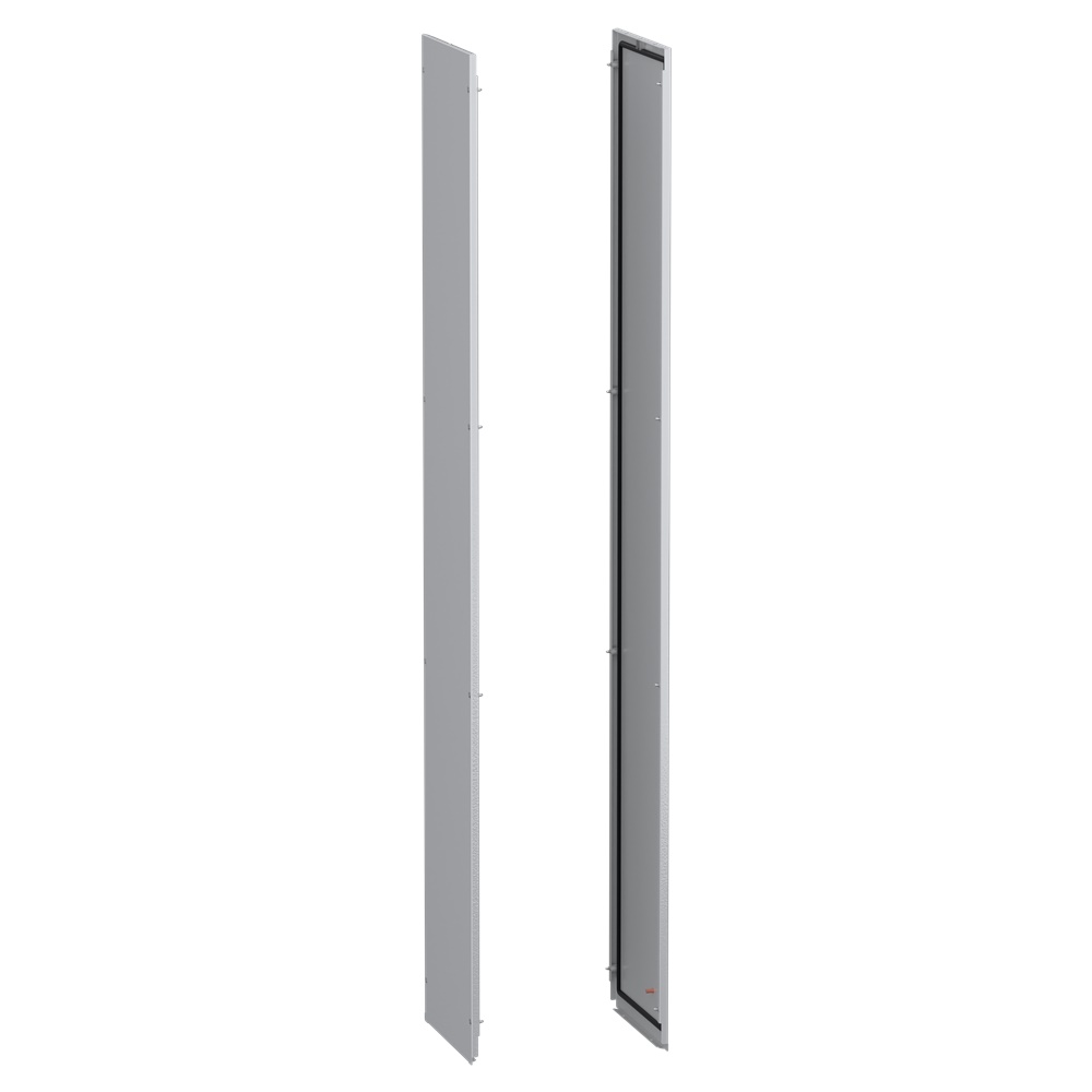 Pannelli laterali acciaio grigio RAL7035 per armadio elettrico modulare 2000x400 mm set 2