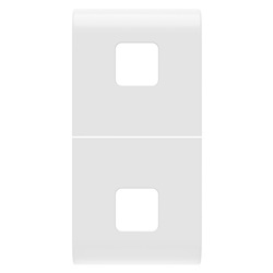 TASTO INTERCAMBIABILE PER COMANDI ASSIALI - DA COMPLETARE CON 2 LENTI - 1 MODULO - BIANCO LUCIDO - CHORUSMART
