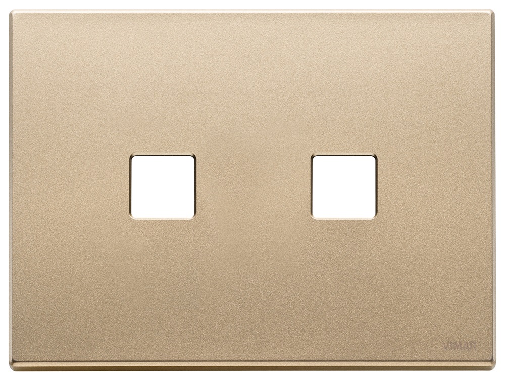 PLACCA 3MX2 FLAT ORO SATINATO