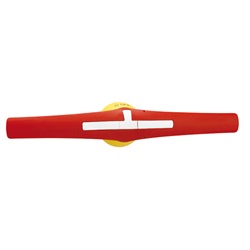 Maniglia blocco porta giallo/rosso lucchettabile comando rotativo leva 396mm IP65