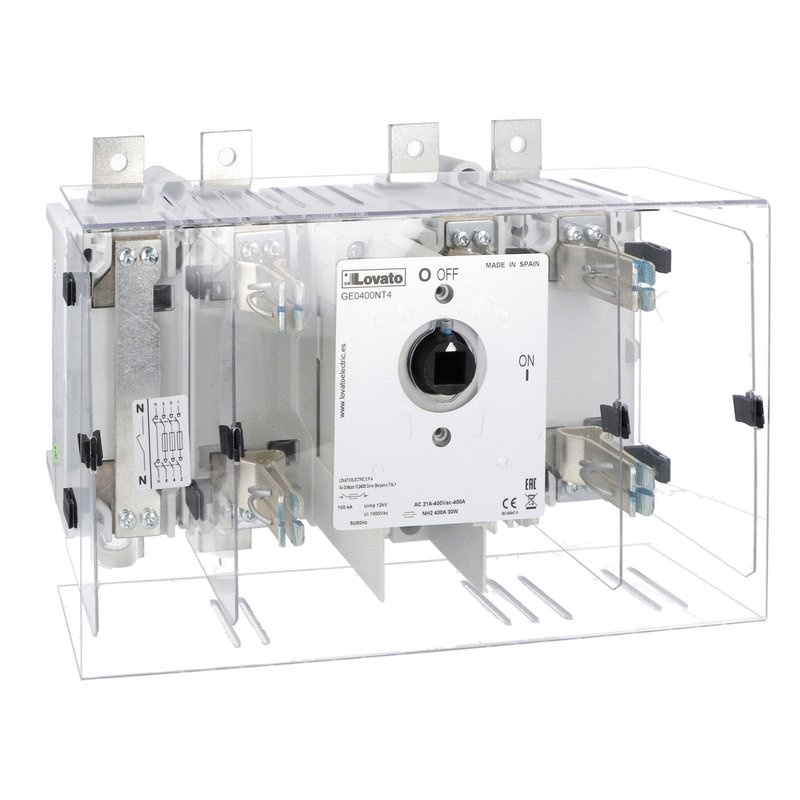 Sezionatore quadripolare 4P 630A con portafusibile NH AC21A uso industriale