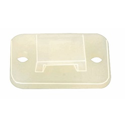 Basetta adesiva/vite 20x14 mm naturale per fissaggi rapidi in spazi ristretti cabine controllo e installazioni domestiche